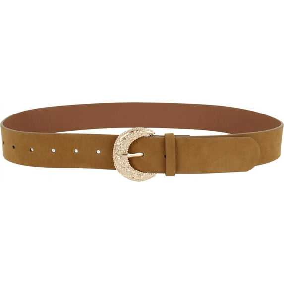 CoCoMangos Women Suede Leather Belts Ladies Vintage Carving Metal Waist Belt Casual Chic Belt For Pants Jeans Dresses