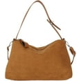 thumbnail image 1 of CoCoMangos Women's Suede Hobo Bag Crescent Shoulder Bag Trendy Purses Moon Crossbody Bag Y2k Top Handle Satchels, 1 of 7
