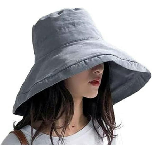 CoCoMangos Women Sun Hat Wide Brim UV Protection Soild Bucket Hat Travel Outdoor Beach Hat