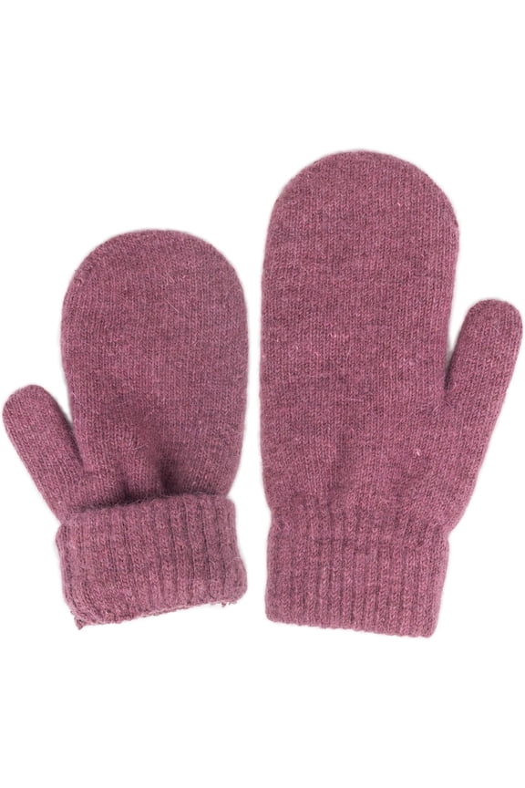 Women Warm Knit Mittens - Winter Soft Warm Elastic Faux-Rabbit-Fur Gloves Mittens for Cold Weather