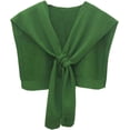 thumbnail image 1 of CoCoMangos Women's Casual Knit Sweater Shawl Wrap Tied Detachable Fake Collar Triangle Knotted Shawls Travel Cape Shoulder Tops, 1 of 7