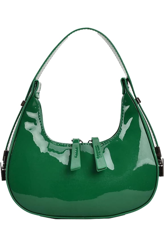 Women's Crescent Leather Shoulder Bag Y2k Purse Red Purse Hobo Handbag 90s Vintage Y2k Bag Clutch Purses