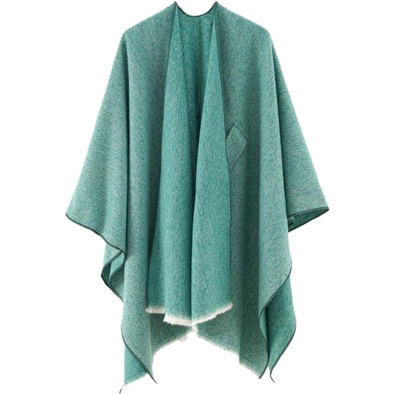 CoCoMangos Women's Elegant Shawl Poncho Sweater Wrap Soft Open Front Cardigan Shawls for Fall Winter