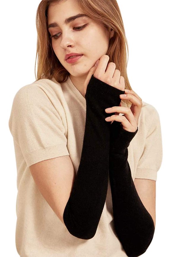 Women's Fingerless Knit Long Arm Warmer Outdoor Recreation Novelty Gloves