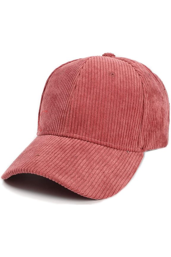 Women's Lady's Corduroy Comfy Baseball Cap Pure Color Camping Hiking Fishing Sun Hat