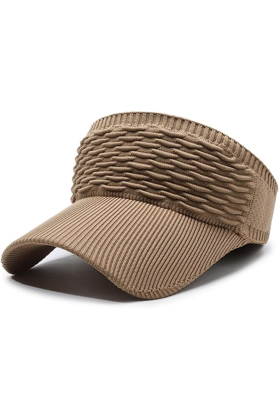 Women's Lady's Summer Cool Knit Baseball Cap Visor Skull Beanie Outdoor Runner Cap with Tail Hole