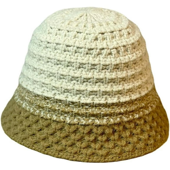 CoCoMangos Women's Lady's Winter Bucket Hat Fashion Knit Cloche Hat Warm Crochet Cap Fisherman Hat