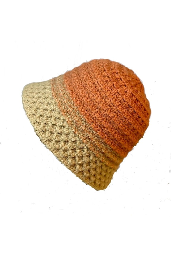 Women's Lady's Winter Bucket Hat Fashion Knit Cloche Hat Warm Crochet Cap Fisherman Hat