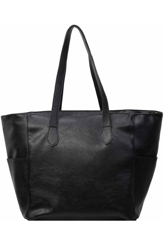 Women‘s Large Capacity Work Tote Bag Handbag Women Bags Soft PU Leather Satchel Shoulder Solid Leather Handbags