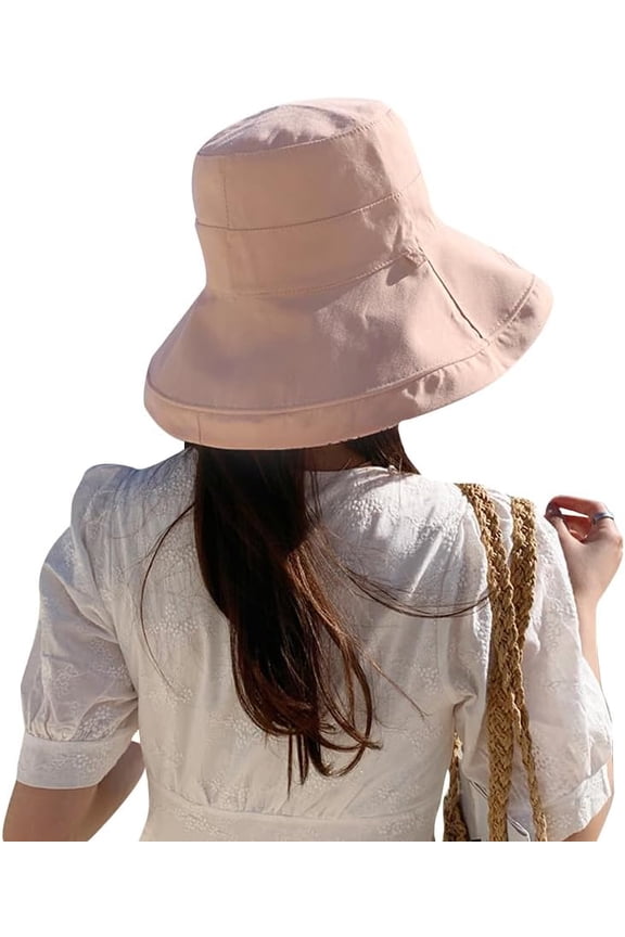 Women's Reversible Bucket Summer Sun Hat Wide Brim Wired Edge Floral Beach Cap Foldable Travel UV Protection Lady Hat