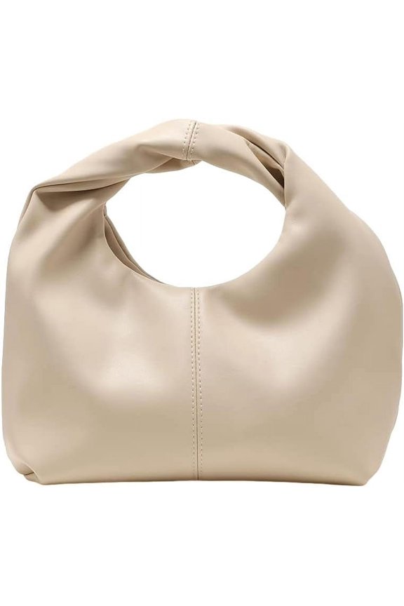 Women's Ruched Hobo Mini Handbag Clutch Purse Dumpling Pouch Bag