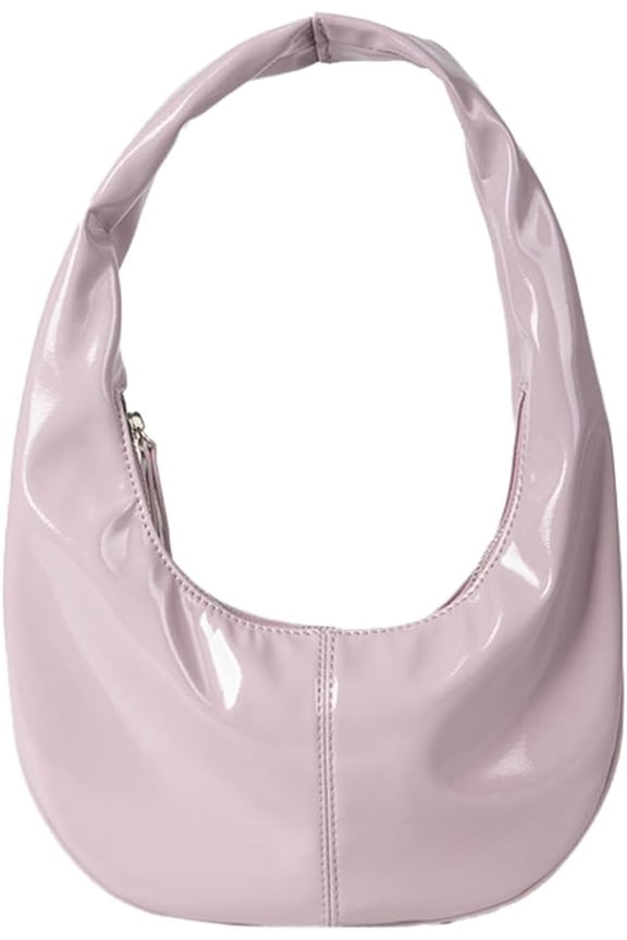 Women's Shoulder Handbag Evening Bag PU Leather Small Crescent Purse Tote Bag