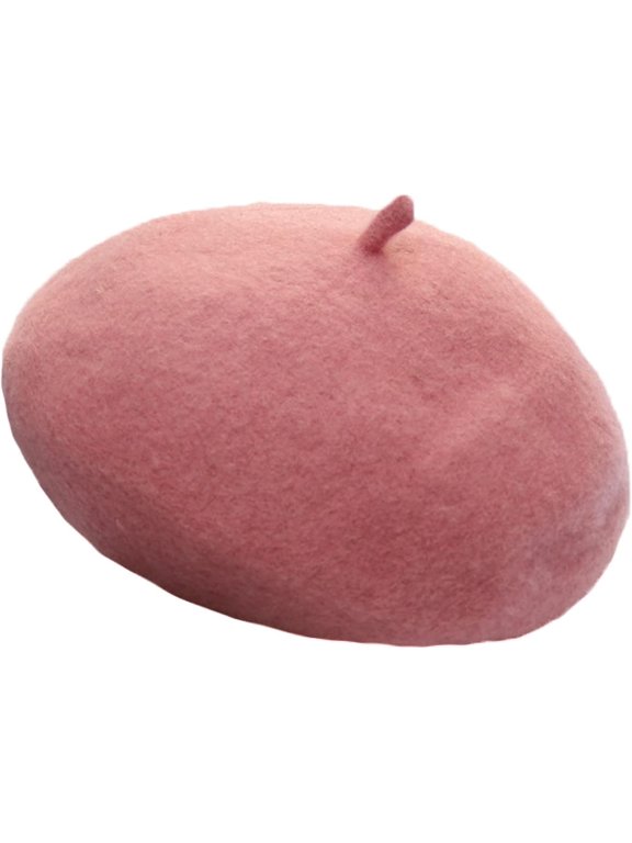 Women's Woolen Berets Hat Thick Beret Ladies Autumn and Winter British Painter Hats Bud Cap Pure Color Wild