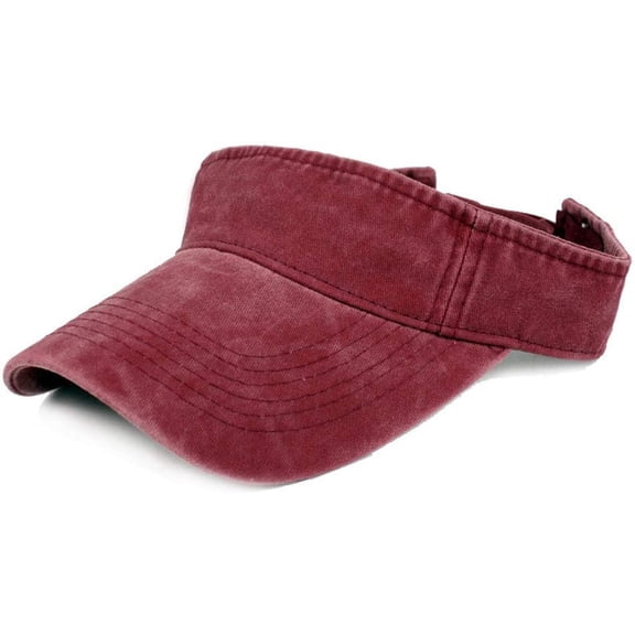 CoCoMangos Womens Ladies Summer Cotton Adjustable Wide Birm Sports Tennis Golf Running Visor Sun Hat Cap