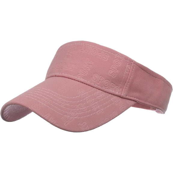 CoCoMangos Womens Mens Sport Sun Visor Hats Adjustable Empty Top Baseball Caps Wide Brim Golf Athletic Visor Hat for Sun Protection