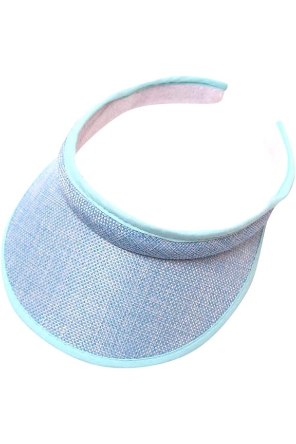 Womens Sun Visor Hats Summer Roll-Up Clip On Wide Brim Visors Sports Running Travel Sunshade Foldable Beach Hats
