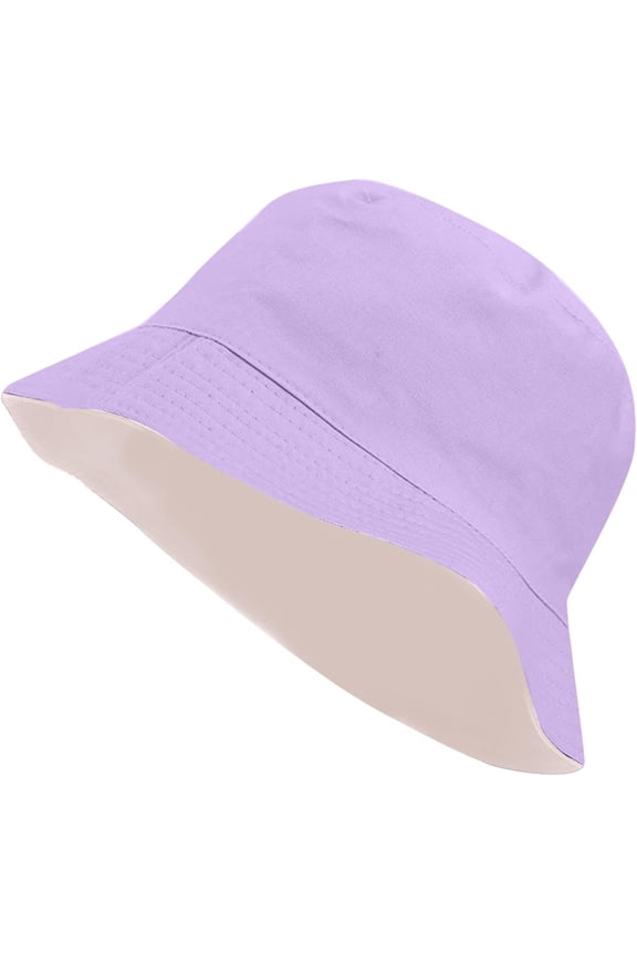 Womens Trendy Summer Reversible Bucket Hats Casual Packable Dual Use Fishing Hats Outdoor Sun Protection Garden Farm Cap