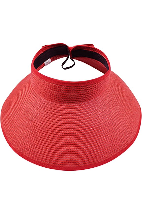 Womens Trendy Sun Visor Hats Summer Adjustable UV Protection Sun Hats Packable Foldable Golf Tennis Beach Hats