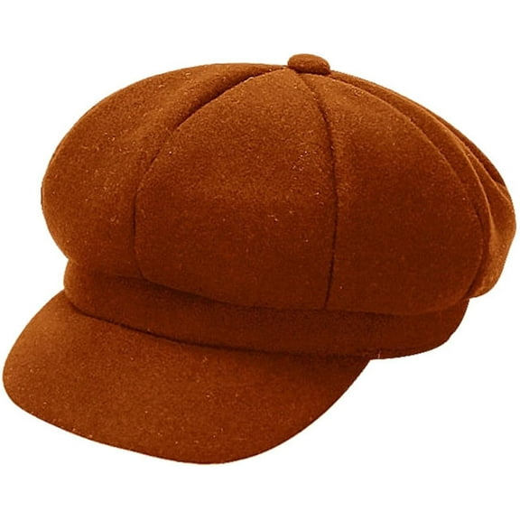 CoCoMangos Womens Winter Warm Solid Beret Newsboy Hats Vintage Foldable Painter Hats Outdoor Casual Cold Resistant Octagonal Caps
