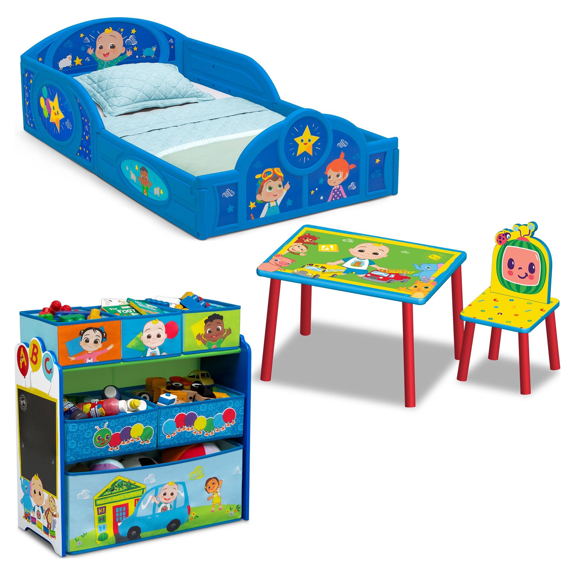 CoComelon 4-Piece Room-in-a-Box Bedroom Set by Delta Children - image 1 of 20