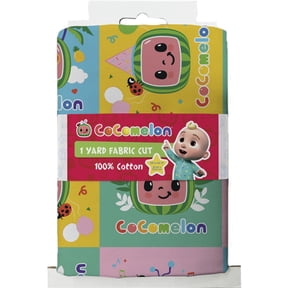 CoCoMelon 1 Yard 100% Cotton Blocks, Multi-color, 44" Wide for Quilting & Sewing