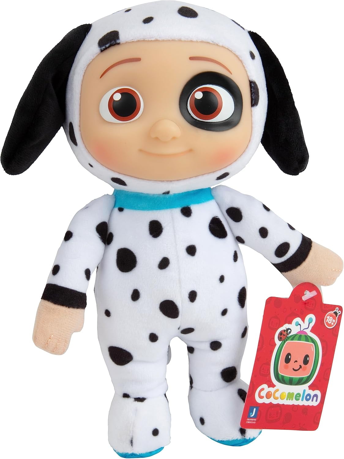CoComelon 8" JJ Plush Toy, Puppy Onesie - Officially Licensed - Soft Stuffed Animal J.J. Dog Doll for Toddlers & Preschoolers - Gift for Kids, Boys & Girls Ages 18 Months+ - 8 Inches
