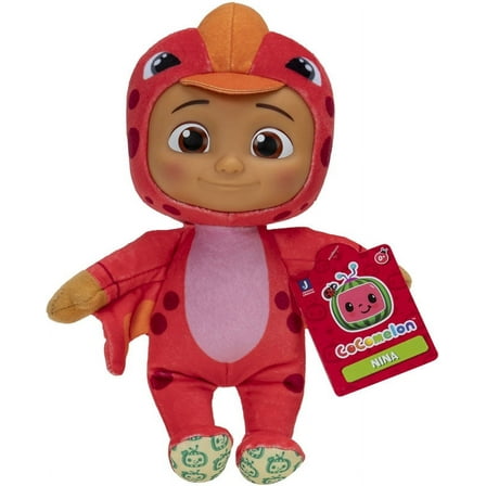 CoComelon 8 inch Dino Nina Little Plush - Dinosaur Themed - Toys for Preschoolers
