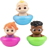 CoComelon Bath & Pool Toys, 3 Piece Set - JJ, Cody & YoYo Floating Bobble Water Figures for Summer Swimming & Tub - Officially Licensed - Ages 18+ Months