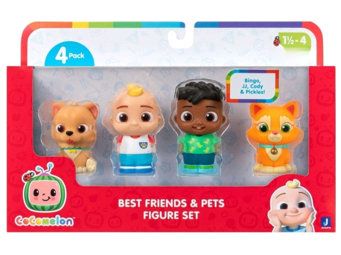 Best Friends & Pets Figure 4Pack Set Includes JJ, Cody