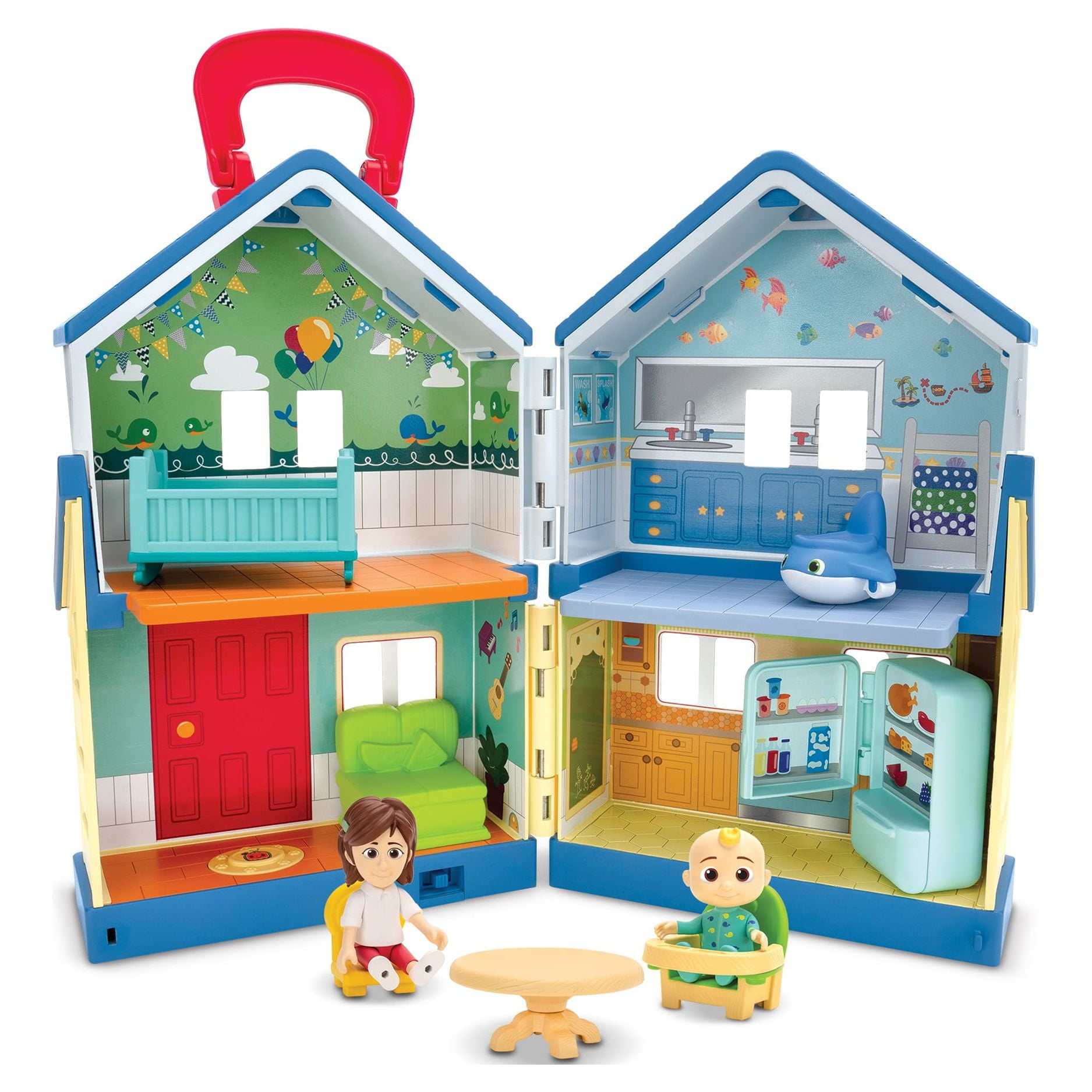 CoComelon Deluxe Family House Playset for Pretend Play with Plastic Multicolor