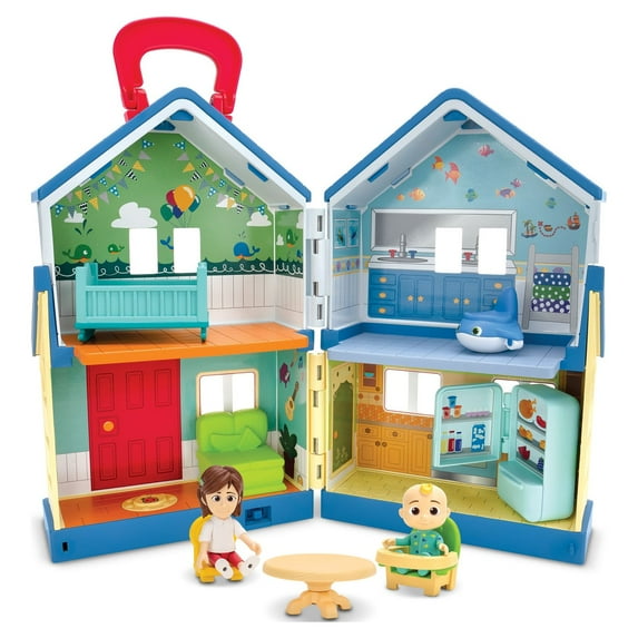 CoComelon Deluxe Family House Playset for Pretend Play with Plastic Multicolor