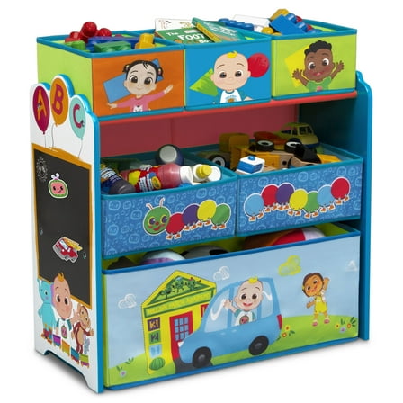 CoComelon Design & Store 6 Bin Toy Storage Organizer by Delta Children