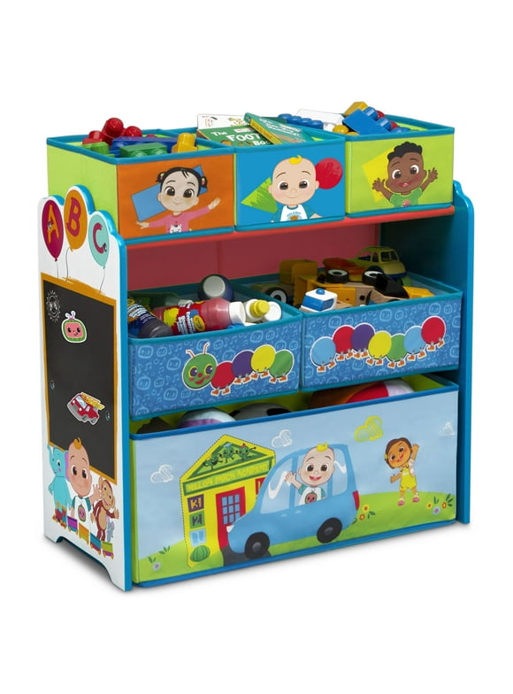 CoComelon Design & Store 6 Bin Toy Storage Organizer by Delta Children