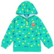 COCOMELON Infant Baby Boys Fleece Zip Up Hoodie Green 24 Months