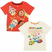 CoComelon JJ Cody Nico Toddler Boys 2 Pack T-Shirts Infant to Toddler