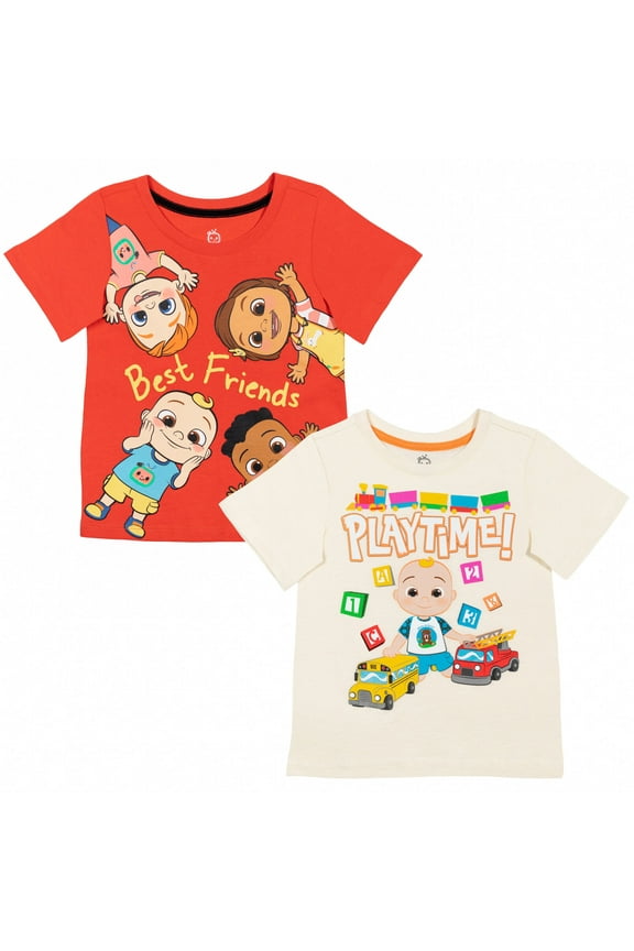 JJ Cody Nico Toddler Boys 2 Pack T-Shirts Infant to Toddler