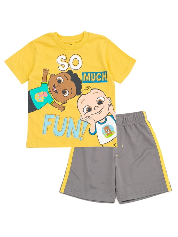 JJ Cody Toddler Boys T-Shirt and Mesh Shorts Outfit Set Infant to Toddler