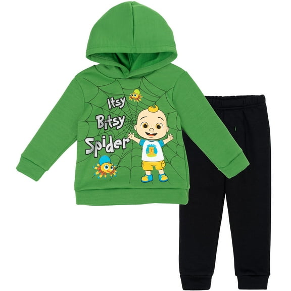 CoComelon JJ Infant Baby Boys Fleece Pullover Hoodie and Pants Outfit Set Infant to Toddler