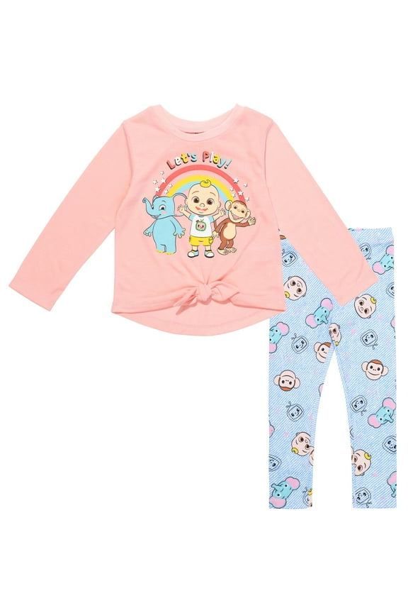 JJ Infant Baby Girls T-Shirt and Leggings Outfit Set