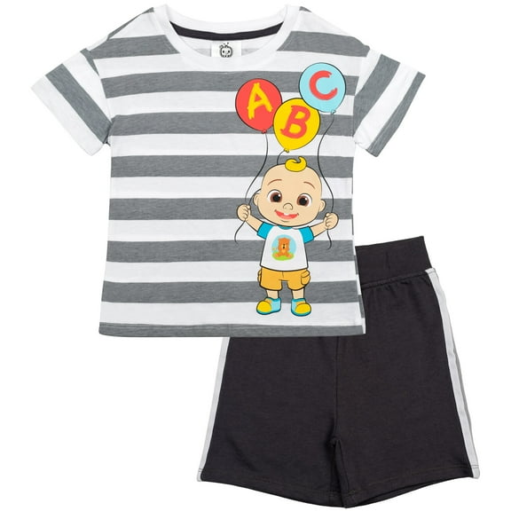 CoComelon JJ T-Shirt and French TerryShorts Outfit Set Toddler