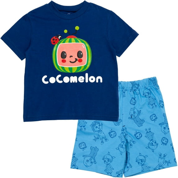 CoComelon JJ Yoyo Tomtom Toddler Boys T-Shirt and French Terry Shorts Outfit Set Infant to Toddler