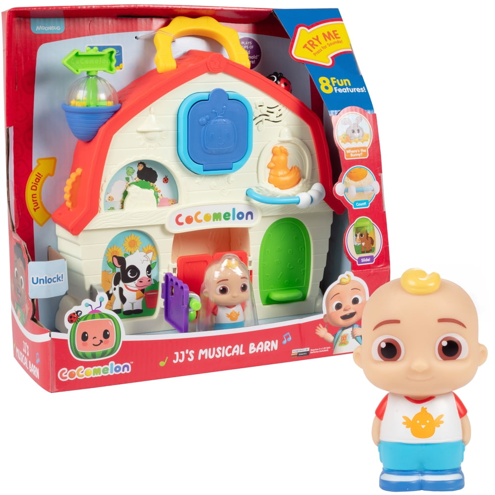 CoComelon JJ's Musical Farm Interactive Sound & Touch Playset for Kids - Features JJ and His Barn with 8 Fun Features! Musical Toys for Kids, Girls & Boys