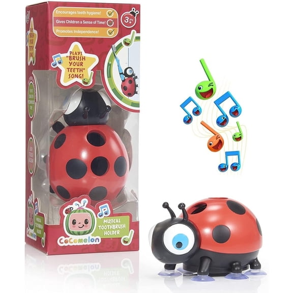 CoComelon Musical Toothbrush Holder Brush your Teeth 2min Song WOW Stuff