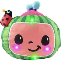 CoComelon Night Time Glow Melon 8" Plush Stuffed Animal Toy - Lights & Sounds - Officially Licensed - for Ages 18 Months and up