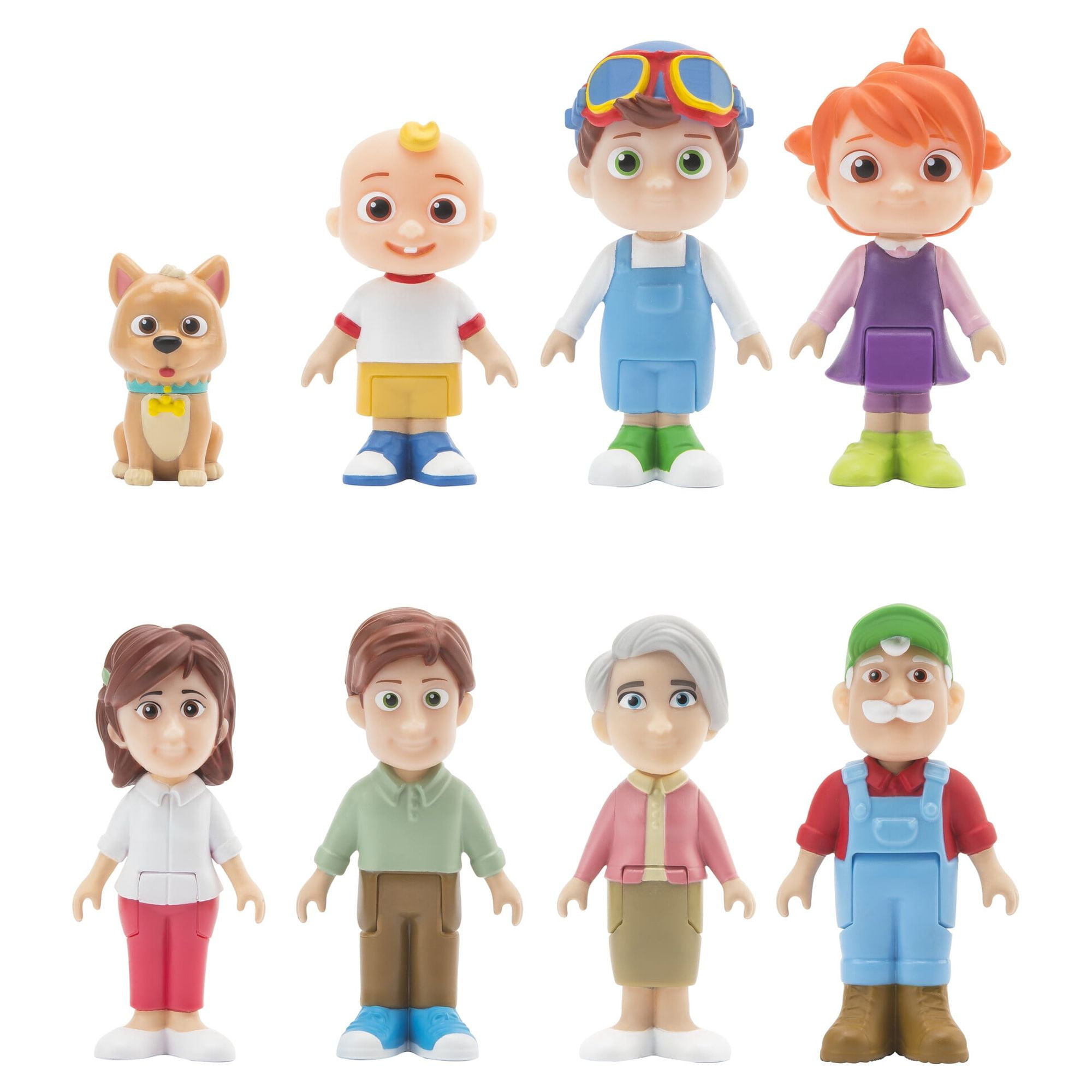 CoComelon Official 3" Figure 8 PK Family