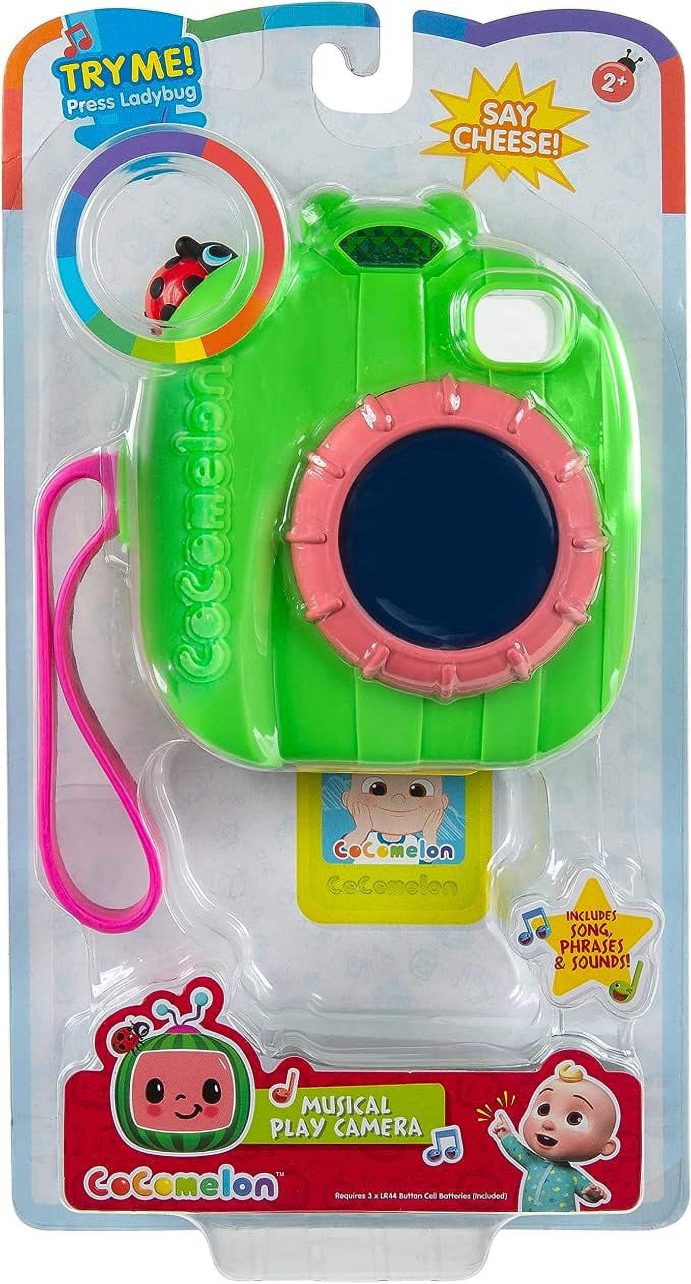 CoComelon Official Musical Play Camera - Features JJs Photo - Musical, Light up Camera - Toys for Kids, Toddlers, and Preschoolers