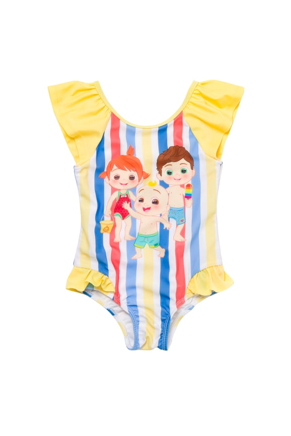 One-Piece Bathing Suit, Size 4T, Yoyo Yellow (Girl's)