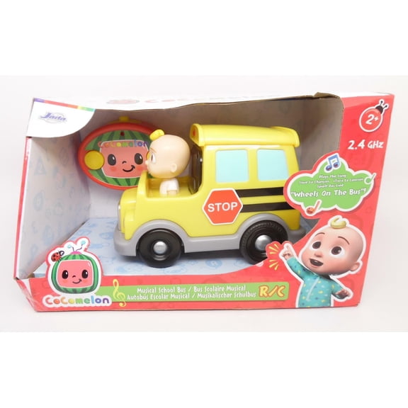 CoComelon R/C 2.4 GHz Remote Control JJ Musical Yellow School Bus for Ages 2+