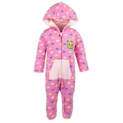 CoComelon Infant Baby Boys or Girls Fleece Zip Up Coverall Infant to Toddler