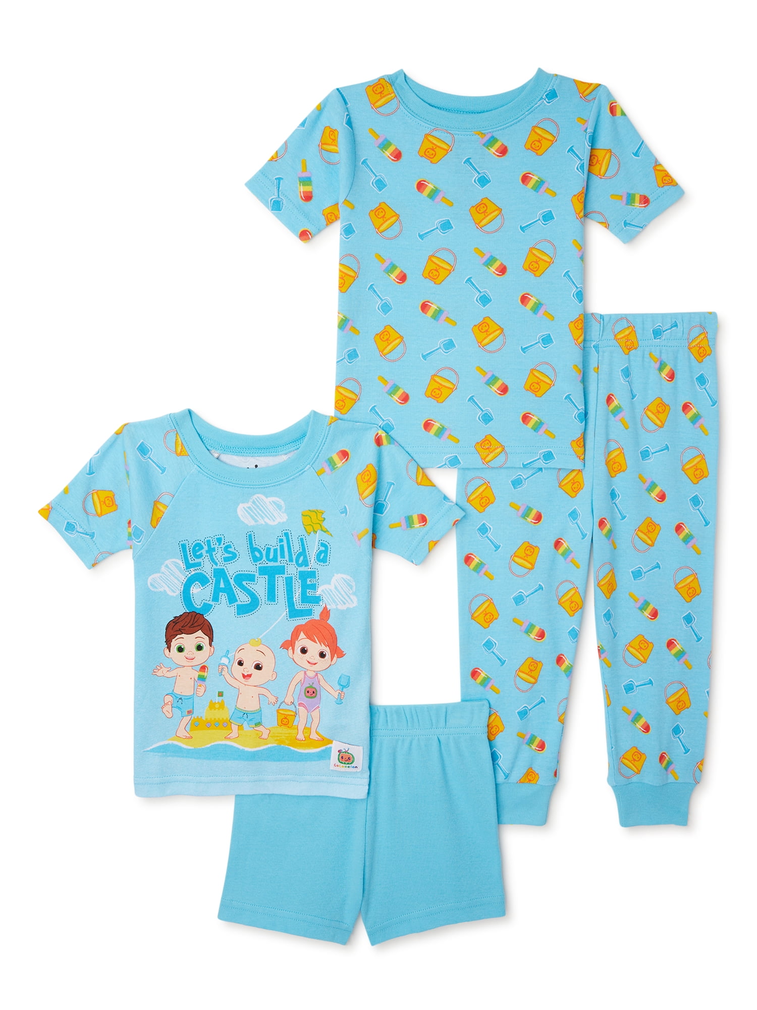 Toddler Boys Cotton Pajama Set 4Piece